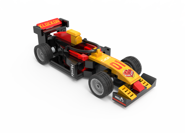 Klocki konstrukcyjne CaDA wyścigówka Samochód wyścigowy Formuła Klockon 123 elementy