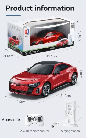 Double Eagle Zdalnie sterowany pojazd Audi RS e-tron GT 1:14 E727-003 niebieskie