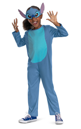 Disney Lilo&Stitch strój karnawałowy Stitch kostium przebranie i maska 127 - 136 cm (7-8 lat)