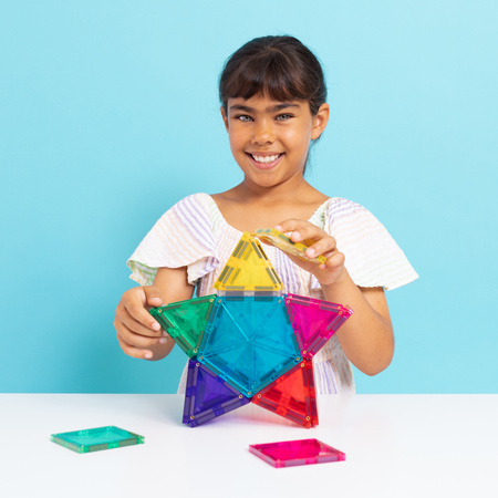 CONNETIX Light Star Pack Kreatywne klocki magnetyczne z podświetleniem 28 elementów