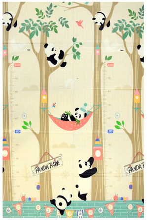 Mata Piankowa Edukacyjna Duża Składana 120x180 Xpe Zwierzątka Panda