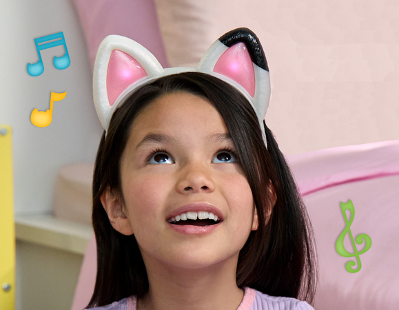 Koci Domek Gabi Uszy Kota Gabby's Dollhouse Interaktywna Opaska na głowę z Uszkami