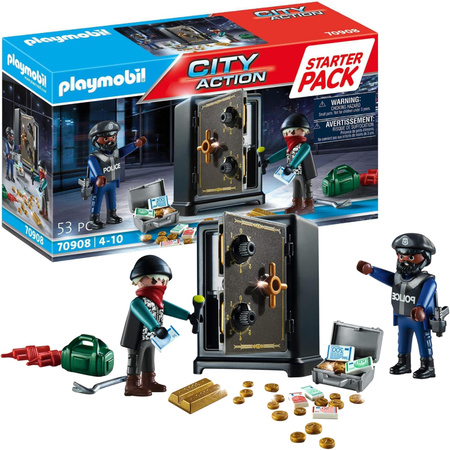 OUTLET Playmobil City Action Starter Pack Włamanie do sejfu 53 elementy PO ZWROCIE
