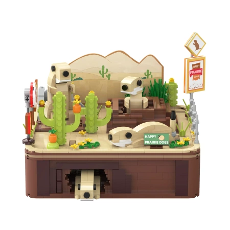 Klocki konstrukcyjne CaDA Preriowe pieski w akcji C71008W 1148 elementów