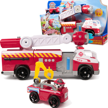 Psi Patrol Fire Rescue Wóz Strażacki efekty świetlne i dźwiękowe + figurka Marshall 