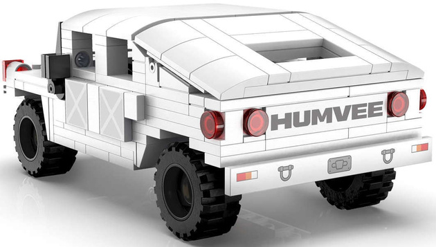 Klocki CaDA zestaw aut Mazda RX-7 FD3S, Toyota AE86 Trueno Initial D, Humvee 674 el.