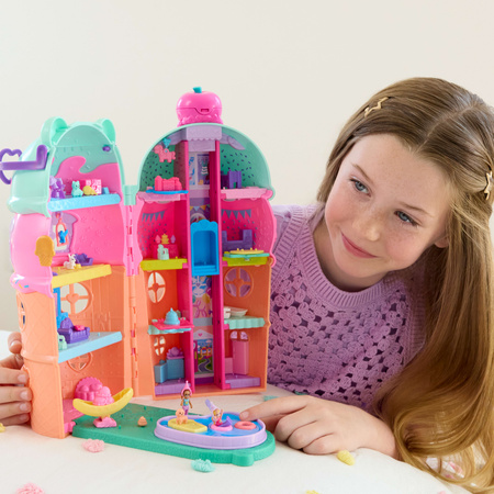 Polly Pocket Domek Lodowy Deser Gelato House zestaw z figurkami i akcesoriami 25+ elementów