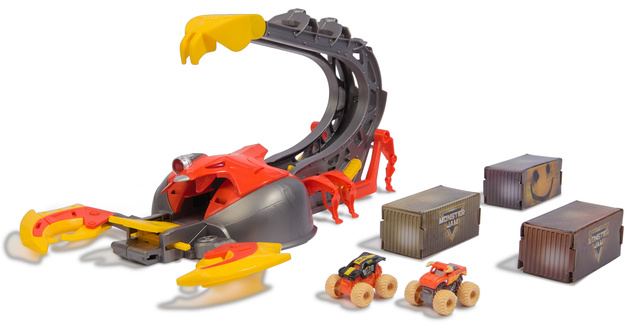 Monster Jam wyrzutnia skorpion Venom Velocity Scorpion + 2 pojazdy