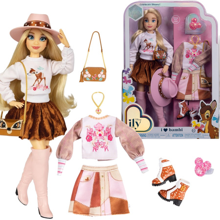 Disney ILY 4ever modna lalka z motywem Bambi i zestawem akcesoriów 30 cm