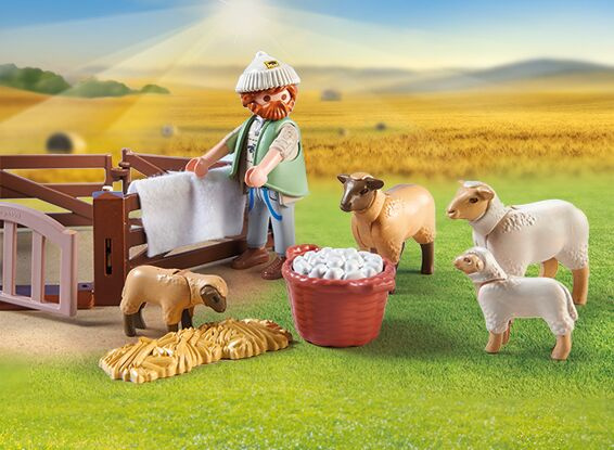 Playmobil Country Zestaw Owczarz z owcami 22 elementy