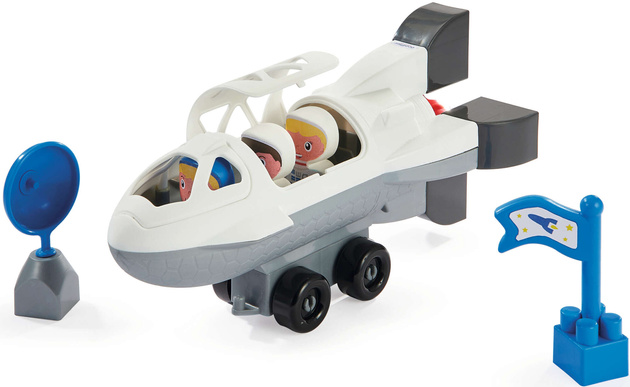 Ecoiffier Abrick Klocki Bazy kosmiczne z rakietą: figurki + pojazdy