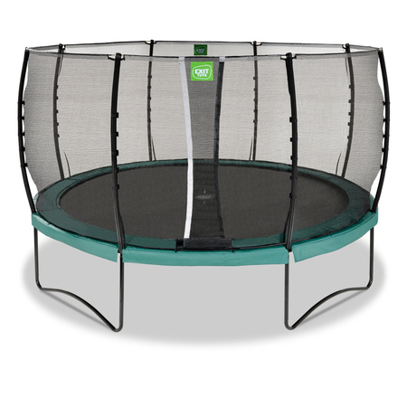Trampolina ogrodowa z siatką zabezpieczającą Allure Classic 427 cm zielona