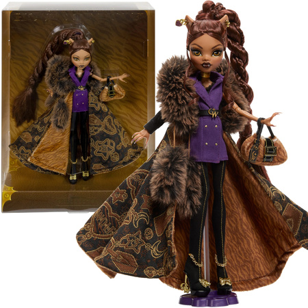 Monster High Modna Clawdeen Wolf House of Wolf kolekcjonerska lalka modowa z akcesoriami