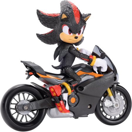 Mały Zestaw Sonic 3 The Hedgehog Figurka Shadow + czarny Motocykl