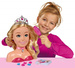 Zestaw Lalka Głowa do stylizacji czesania włosów Makijaż Malowanie Księżniczka Fryzjer + akcesoria Simba