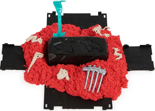 Kinetic Sand Dino XCavate piasek kinetyczny wykopaliska dinozaury ZESTAW 2 SZTUK