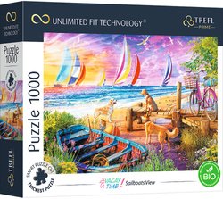 Puzzle 1000 Widok na żaglówki Unlimited Fit Technology