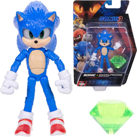 Figurka Sonic 3 The Hedgehog 12 cm + szmaragd