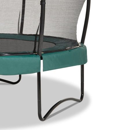 Trampolina ogrodowa z siatką zabezpieczającą Allure Premium 253 cm zielona