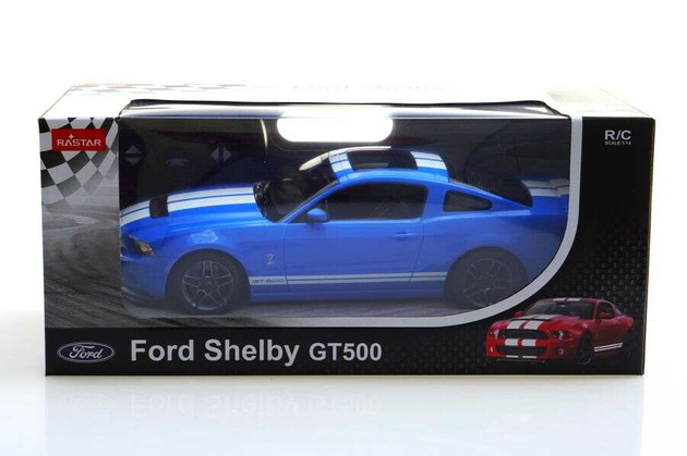 Zdalnie sterowane auto Ford Shelby GT500 RC niebieski pojazd sportowy 1:14 Rastar