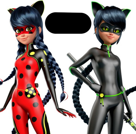 Miraculous Biedronka i Czarny Kot Zestaw Lalka Biedronka Marinette Hero Switch Lady Noire Bugnoire