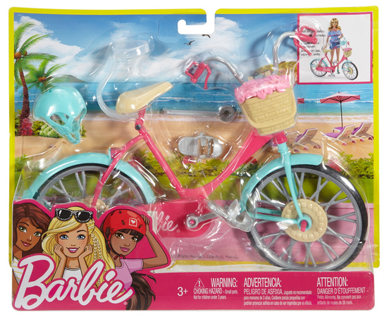 Rower dla lalki Barbie + akcesoria