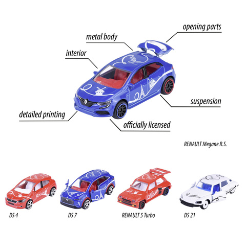 Zestaw 5 pojazdów resoraki French Touch