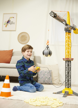 Duży Dźwig Żuraw zdalnie sterowany 110 cm obrotowe ramię + pilot