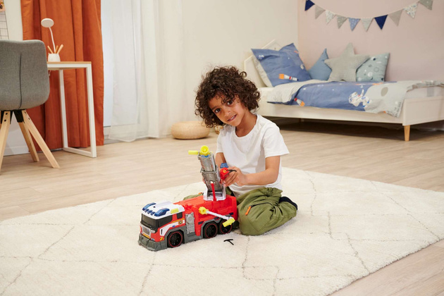 Straż Pożarna Interaktywny wóz Strażacki Fire Fighter Światło Dźwięk