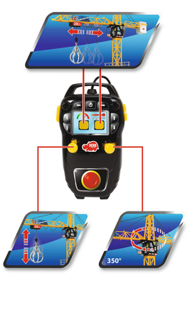 Mega Dźwig Żuraw z dźwiękiem sterowany 120 cm Dickie