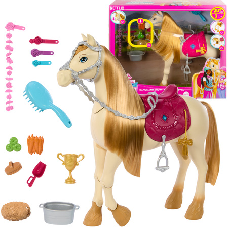 Barbie Zestaw z interaktywnym koniem Tornado Barbie Mysteries Wielki Pościg Konny + akcesoria