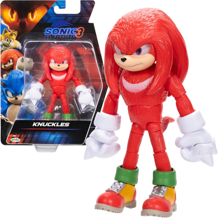 Figurka Sonic Knuckles ruchoma czerwony Sonic 3 The Hedgehog 14 cm