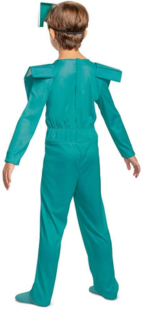 OUTLET Minecraft przebranie kostium, strój karnawałowy diamentowa zbroja 127-136 cm (7-8 lat) PO ZWROCIE