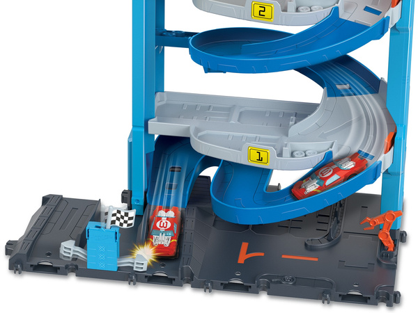 Hot Wheels City zestaw Wyścigowa Wieża z transformacją + pojazd