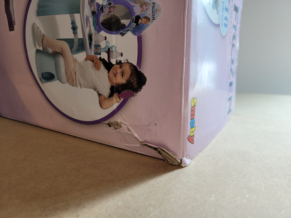 OUTLET Disney Frozen Kraina Lodu Toaletka z taboretem i lustrem 2w1 + 10 akcesoriów USZKODZONE OPAKOWANIE