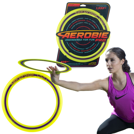 Obręcz do rzucania Aerobie Pro frisbee żółte 33 cm Spin Master