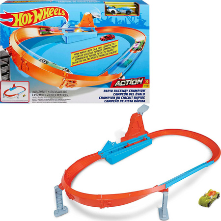 Hot Wheels Zestaw Torów Szybki Wyścig + autko