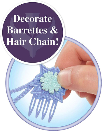 Lalka Duża Głowa do stylizacji włosów Deluxe Księżniczka Disney Elsa Kraina Lodu + Dyson Zestaw 7 elementów