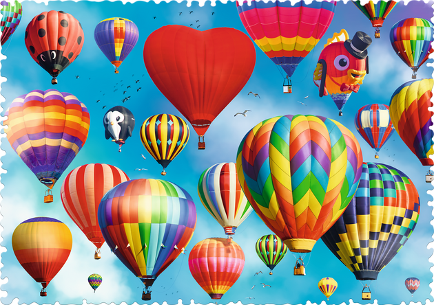 Trefl Puzzle Crazy Shapes Kolorowe balony 600 elementów