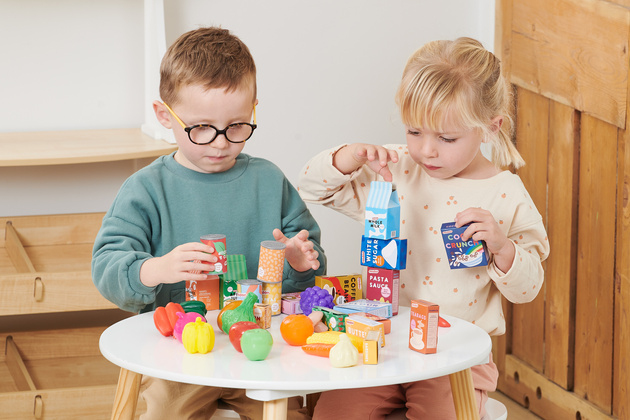 Produkty Zakupy Spożywcze Dla Dzieci Plastikowe Warzywa Owoce Zestaw Casdon