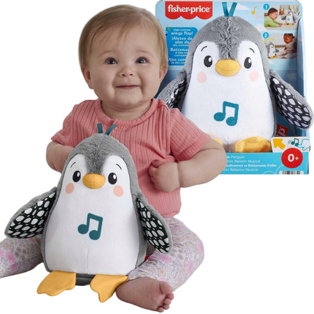 Muzyczny Pingwinek Kiwaczek Interaktywna Zabawka Sensoryczna dla Niemowląt 0+