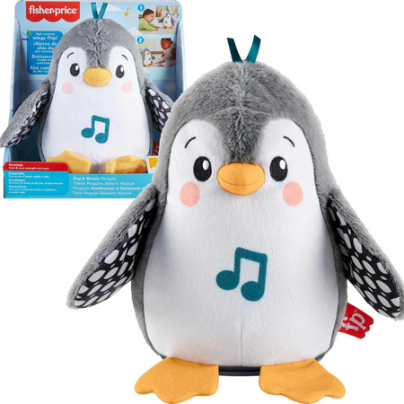 Muzyczny Pingwinek Kiwaczek Interaktywna Zabawka Sensoryczna dla Niemowląt 0+ + gryzak GRATIS