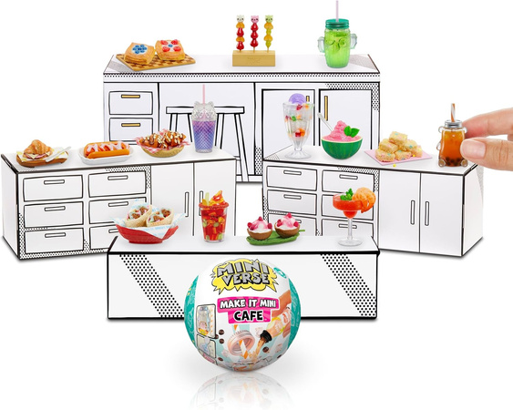 MGA Mini Verse Make It Mini Cafe Kula Niespodzianka Kawiarnia Jedzenie