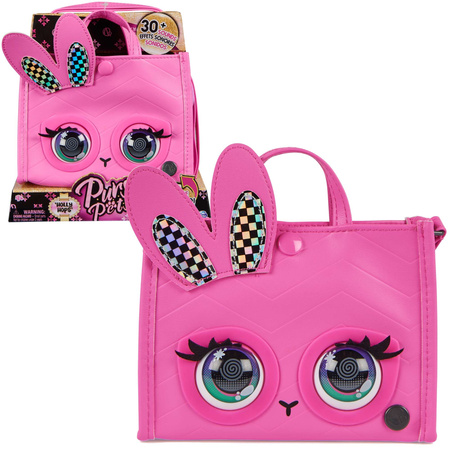 OUTLET Purse Pets Mała różowa interaktywna Torebka króliczek z ruchomymi oczkami + Dźwięk USZKODZONE OPAKOWANIE