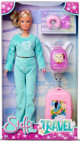Zestaw Steffi Love Travel Lalka Steffi Podróżniczka + akcesoria