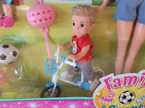 OUTLET Steffi Love Zestaw lalek rodzina sportowa Steffi, Kevin i dzieci WADLIWY