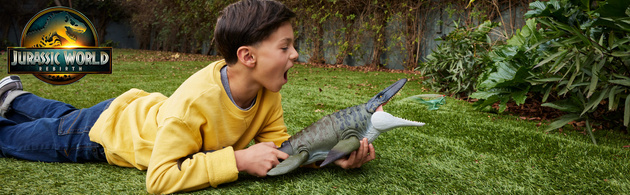 Figurka Dinozaur Jurassic World Rebirth Mosasaurus Bite'n'blast 65 cm