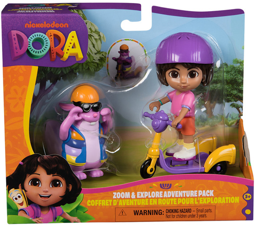 Dora Poznaje Świat Zestaw Zoom & Explore 2 Figurki Dora i Tico + Akcesoria