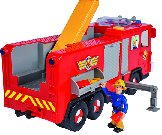 Strażak Sam Wóz strażacki Jupiter z drabiną + 2 figurki św/dź