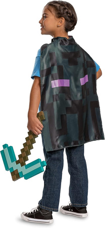 Minecraft kostium Halloween, strój karnawałowy zestaw diamentowy kilof + peleryna Enderman